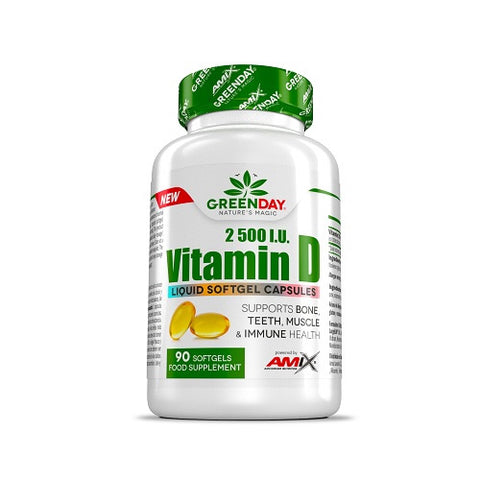 Vitamina D 2500 I.U 90 caps - Greenday®