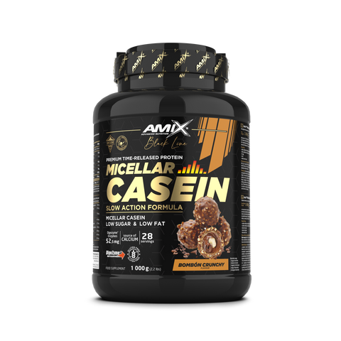 Caseina Micellar Casein - Black Line & Amix™ Black Micellar Casein - 1Kg Bombón Crunchy