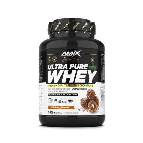 Amix™ Black Ultra Pure Whey Protein 1000 GR - Bombón crujiente