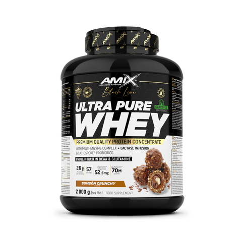 Amix™ Black Ultra Pure Whey Protein 2000 GR - Bombón crujiente