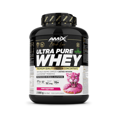 Amix™ Black Ultra Pure Whey Protein 2000 GR - Pantera rosa