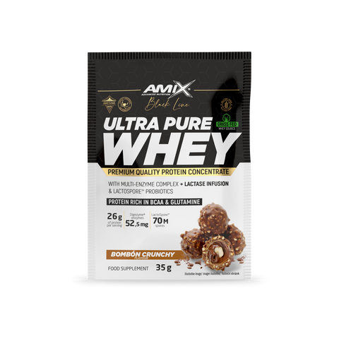 Amix™ Black Ultra Pure Whey Protein 35 GR - Bombón crujiente