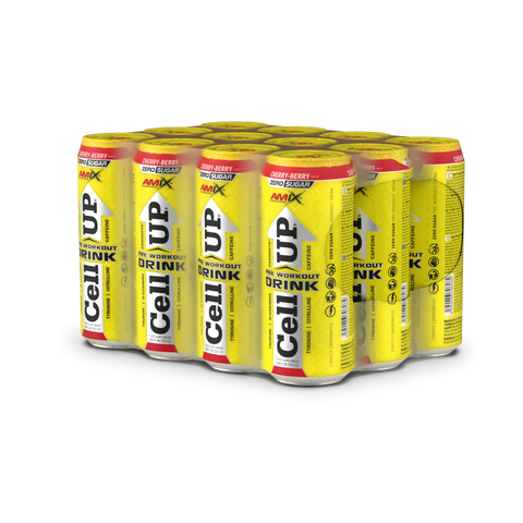 Pre-entreno CellUp Energy Drink 500ml – Amix Pro® (3) & AMIX CELLUP ENERGY DRINK 12*500ML CEREZA