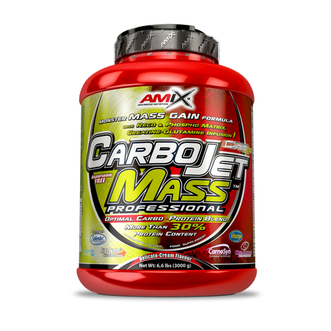 Carbohidratos Carbojet Mass Professional – Amix™ & CARBOJET MASS PROFESSIONAL 3 KG Chocolate
