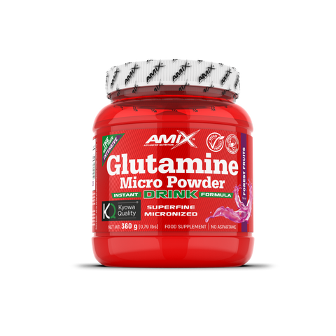 Glutamina Micronizada Powder Drink 360 g con sabor – Amix™ (1)