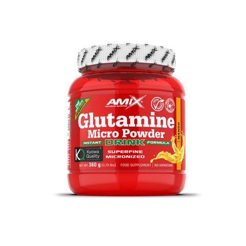 Glutamina Micronizada Powder Drink 360 g con sabor – Amix™