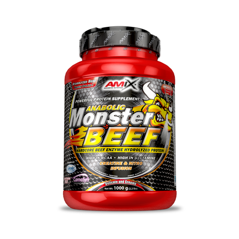 Proteína Monster Beef Protein – Amix™ (1) & MONSTER BEEF PROTEIN 1 KG Chocolate