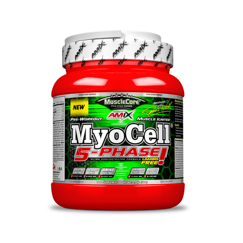 Pre-entreno Myocell 5 Phase 500 gr – Musclecore™ & MYOCELL 5 PHASE 500 GR Fruit Punch