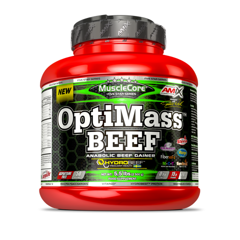 Proteína de carne Optimass Beef gainer 2,5kg - Musclecore™