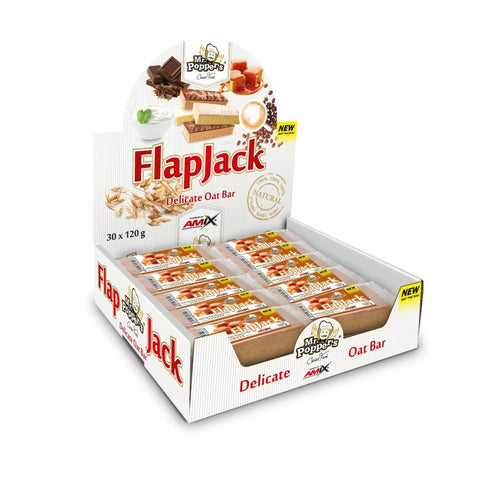 Barrita Flap Jack Oat Bar 120gr - Mr.Popper‘s® (1) & FLAP JACK OAT BAR 30*120gr Doble-chocolate