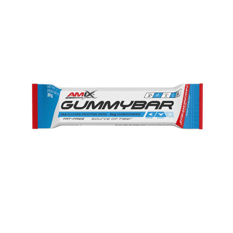GUMMY BAR sin Cafeína - Amix Performance & Amix™ Gummy Bar 30 GR Fresa