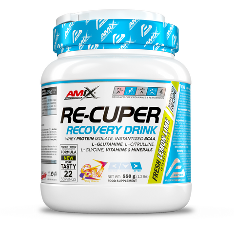 Recuperador Recovery Drink - Amix Performance & RE-CUPER RECOVERY DRINK 550 GR Lima-limon