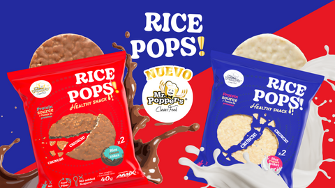 Nuevas tortitas de arroz proteicas AMIX MR Popper's: sabor, proteína y comodidad en cada bocado