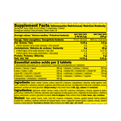 Aminoácidos M.A.P.  formato masticable  – AMIX PRO ® (2)