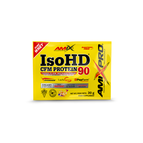 UNIDOSIS ISO HD 90 CFM 30 gr  Doble-chocolate & UNIDOSIS ISO HD 90 CFM 30 gr Milk vainilla