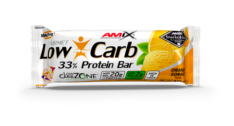 UD. LOW-CARB 33% PROTEIN BAR 60 GR Naranja