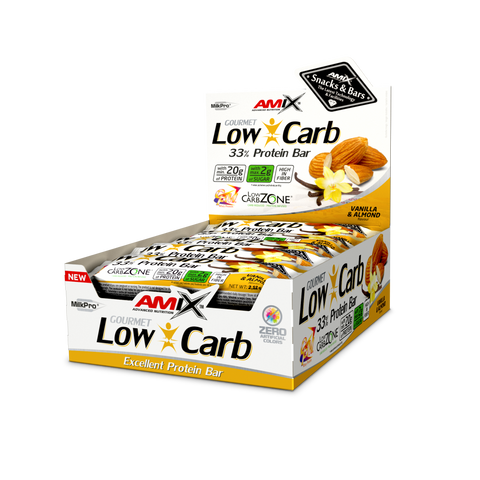 LOW-CARB 33%PROTEIN BAR 15*60 GR Vainilla-Almendra