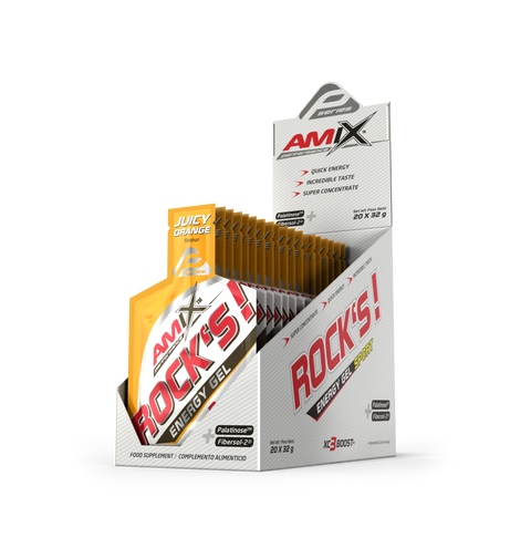 ROCK'S GEL SIN CAFEINA Naranja 20*32 gr