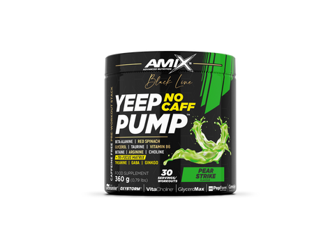 Yeep Pump Pré-entraînement sans caféine 360gr – Black Line