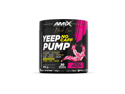 Yeep Pump Pré-entraînement sans caféine 360gr – Black Line