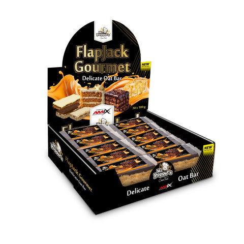 FLAP JACK GOURMET OAT BAR 30*100gr Chocolate negro-Caramelo