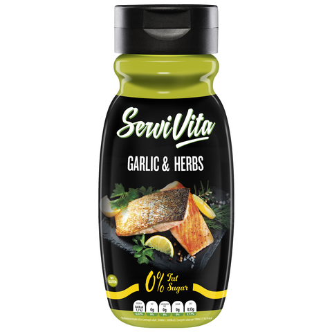 SALSA ZERO 320 ML Ajo&Hierbas SERVIVITA