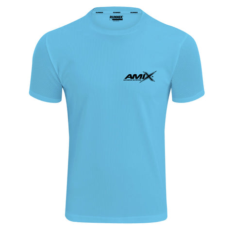 CAMISETA RunFit Color Azul Celeste S & CAMISETA RunFit Color Azul Celeste M
