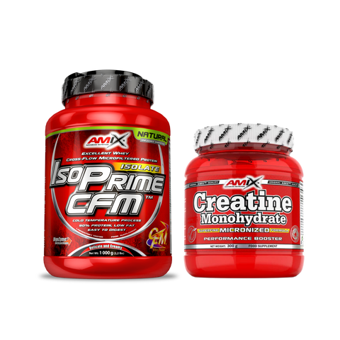 Pack iniciación - Proteína Isoprime CFM 1kg + Creatina monohidrato 300g