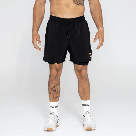SHORT - AGONGYM x TRAINING CULTURE & SHORT DARK GREY - AGONGYM x TRAINING CULTURE - S
